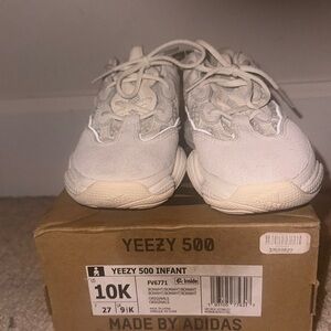 Yeezy 500 infant Bone White size: 10C like new